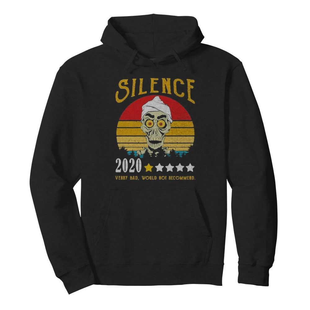 Skull silence 2020 very bad would not recommend vintage retro stars  Unisex Hoodie