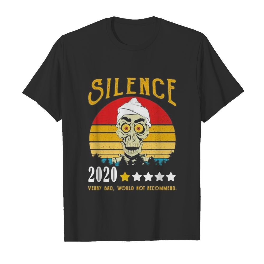 Skull silence 2020 very bad would not recommend vintage retro stars  Classic Men's T-shirt