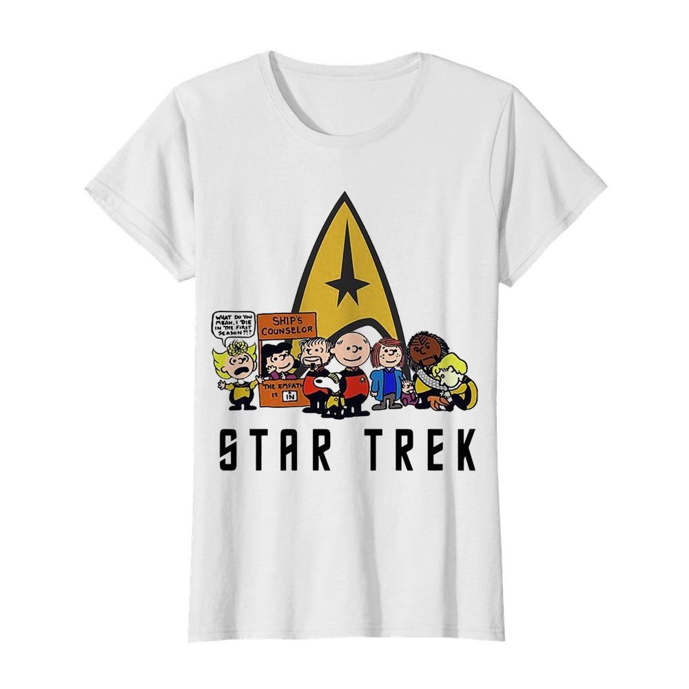 Snoopy and Friend Star Trek  Classic Women's T-shirt