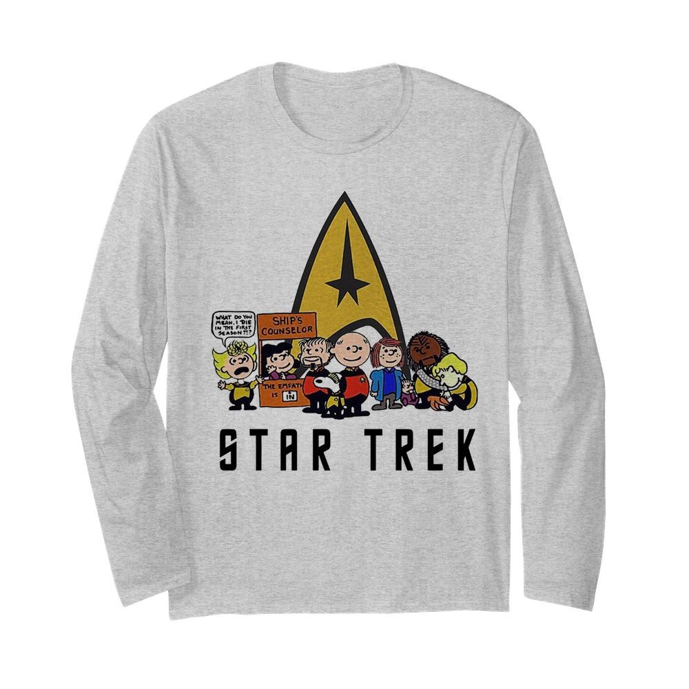 Snoopy and Friend Star Trek  Long Sleeved T-shirt 