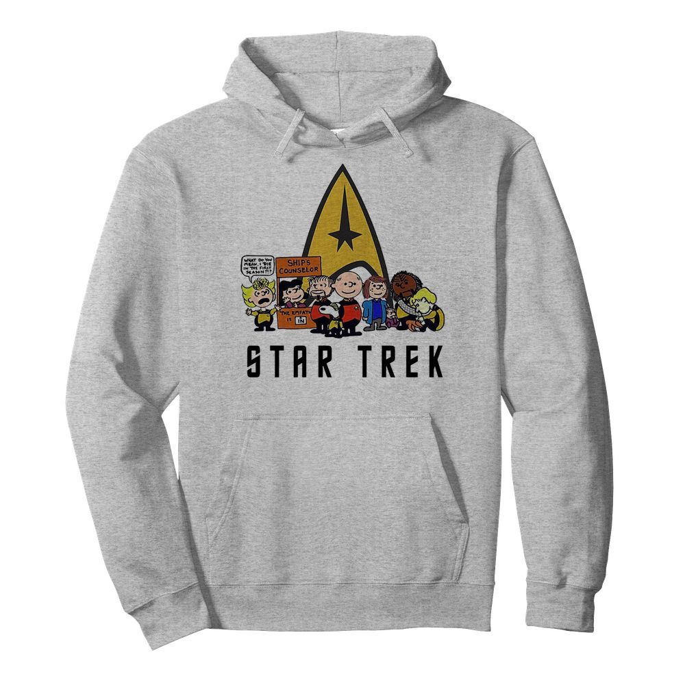 Snoopy and Friend Star Trek  Unisex Hoodie