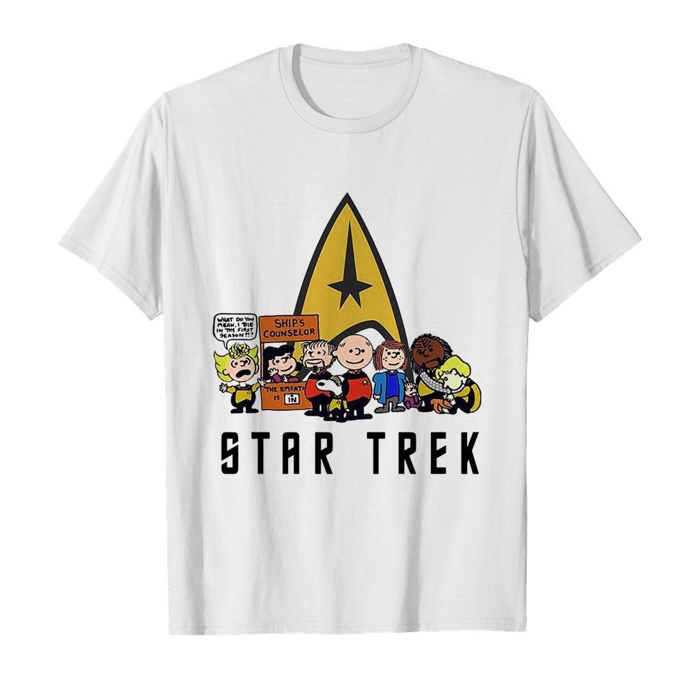 Snoopy and Friend Star Trek  Classic Men's T-shirt