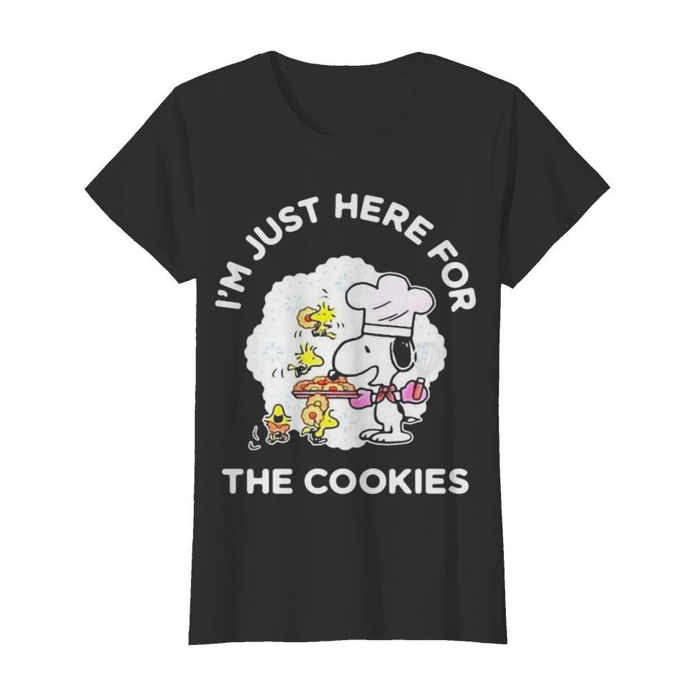 Snoopy and woodstock i’m just here for the cookies  Classic Women's T-shirt