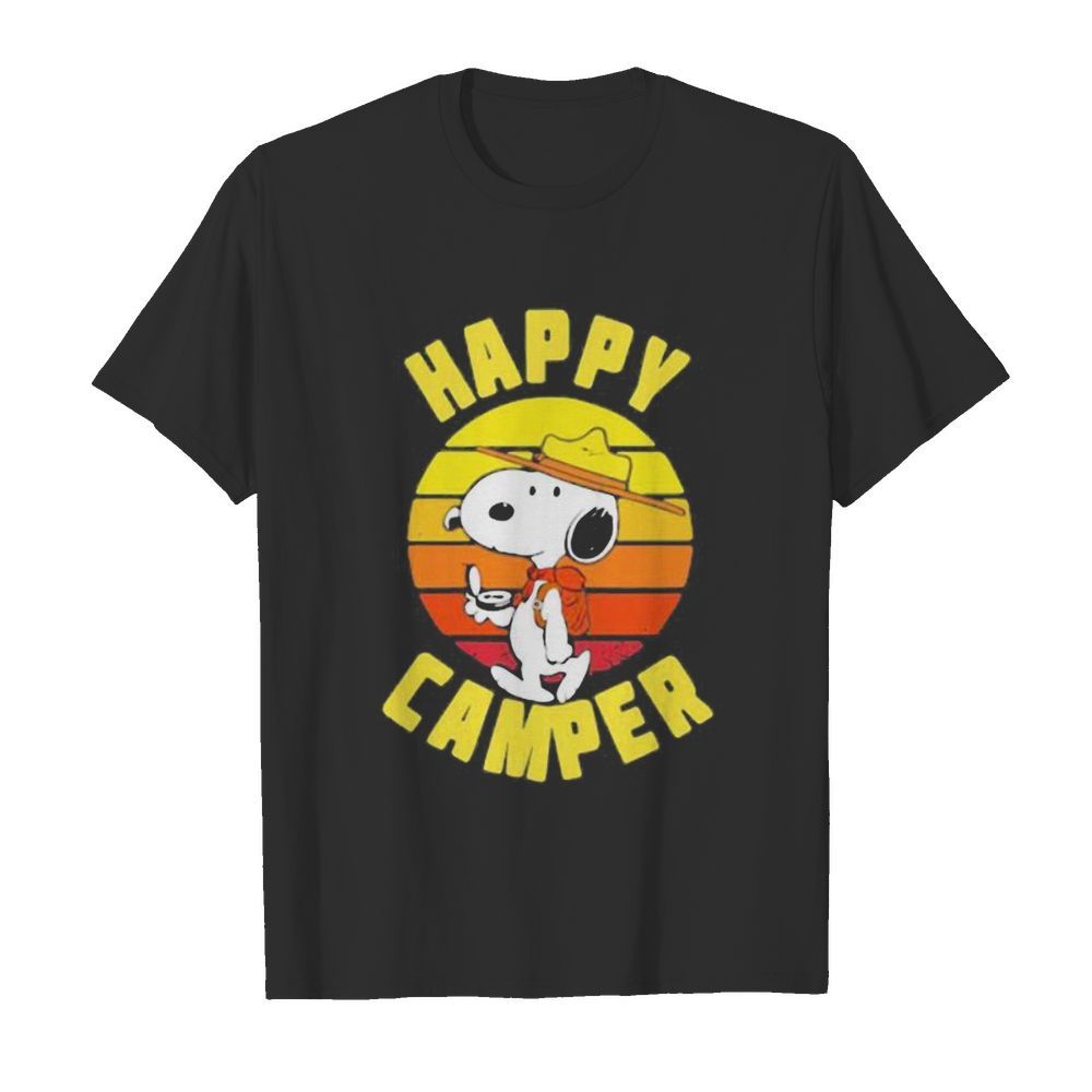 Snoopy happy camper vintage retro  Classic Men's T-shirt