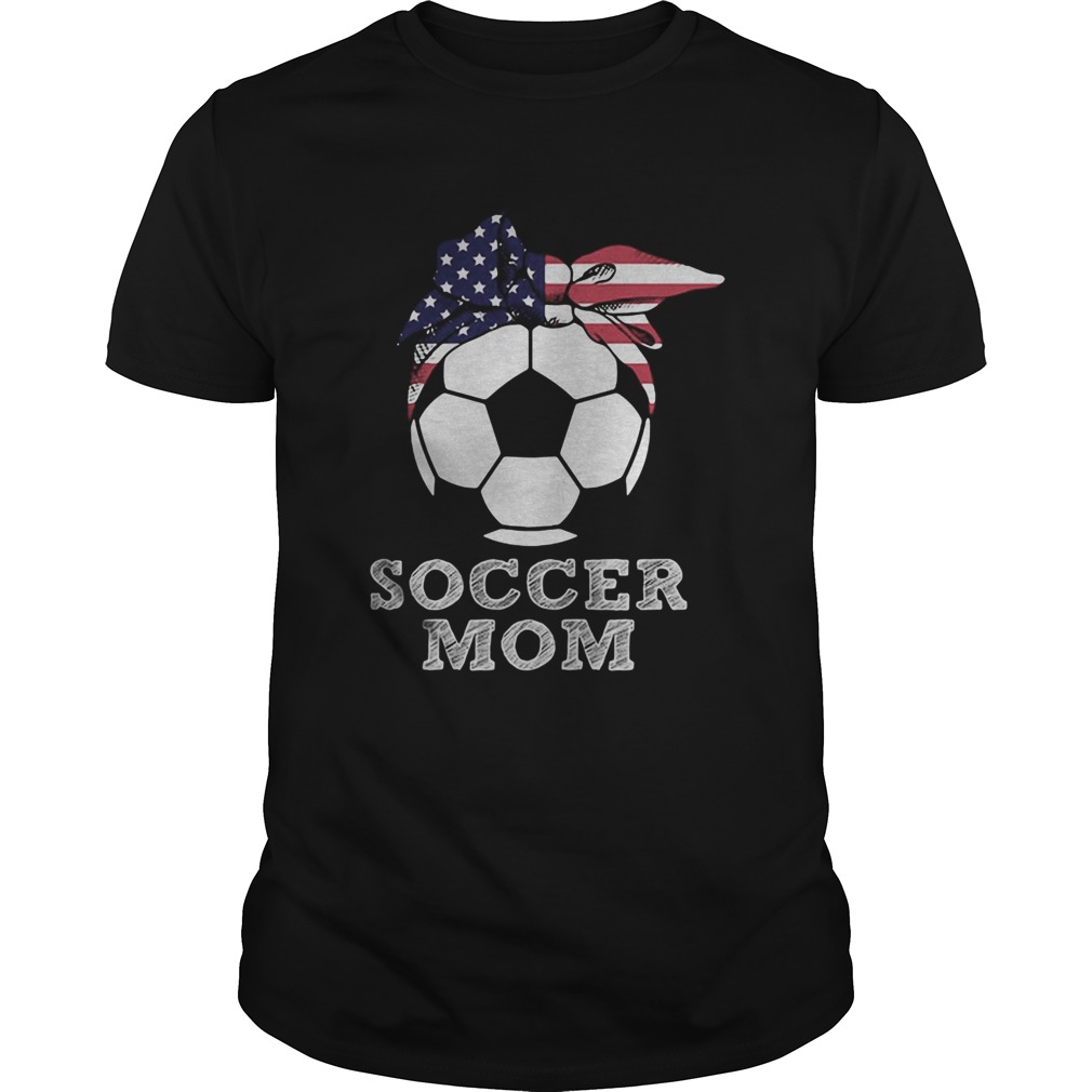 Soccer mom american flag independence day shirt