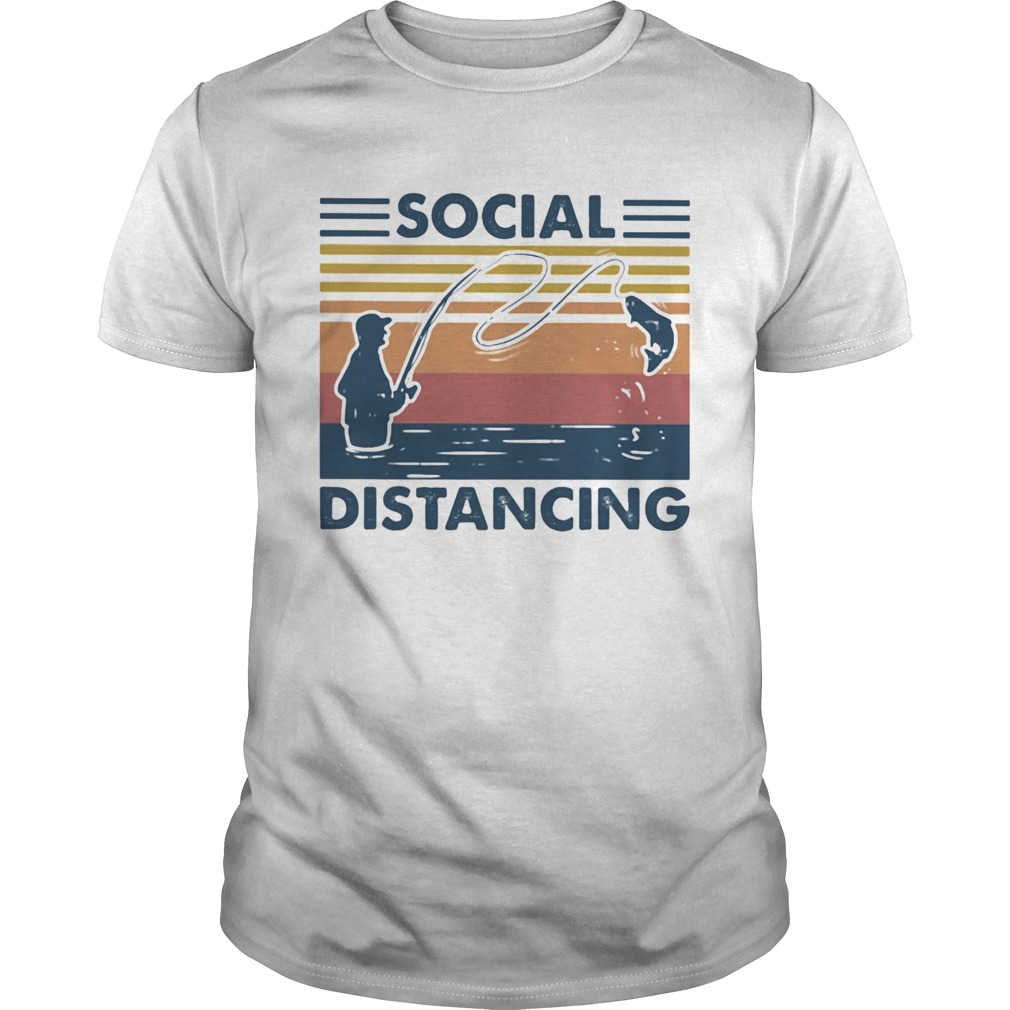 Social Distancing Fishing shirt