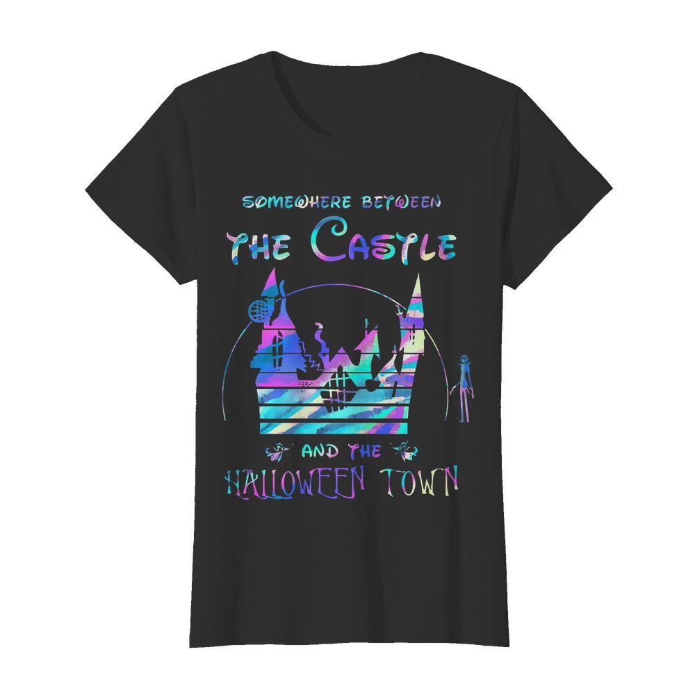 Somewhere Between The Castle And The Halloween Town Classic Women's T-shirt