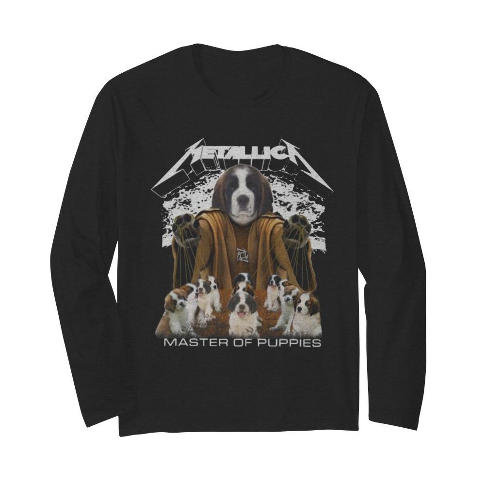 St. bernard metallica master of puppies  Long Sleeved T-shirt 