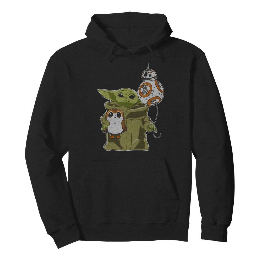 Star wars baby yoda bb8 and wampa  Unisex Hoodie