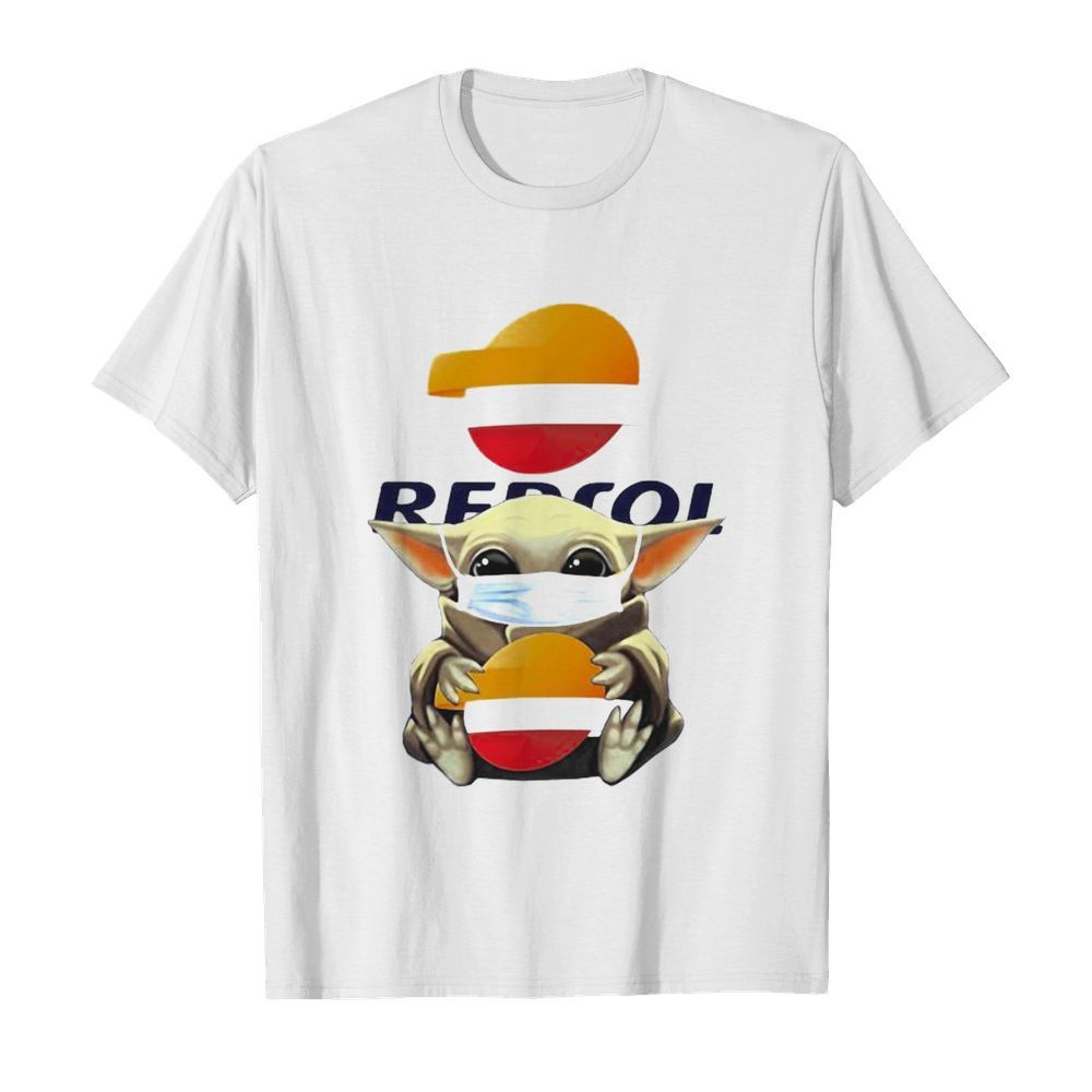 Star wars baby yoda mask hug repsol shirt