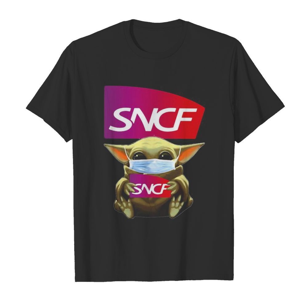 Star wars baby yoda mask hug sncf shirt