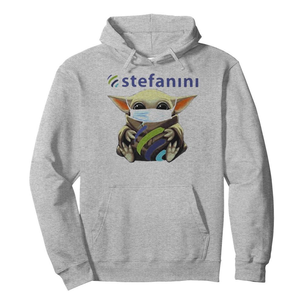 Star wars baby yoda mask hug stefanini  Unisex Hoodie