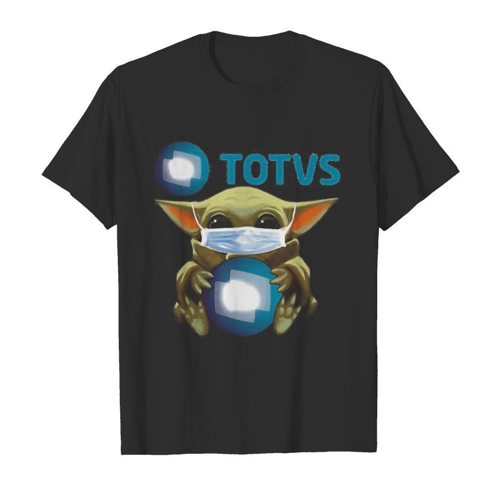 Star wars baby yoda mask hug totvs shirt