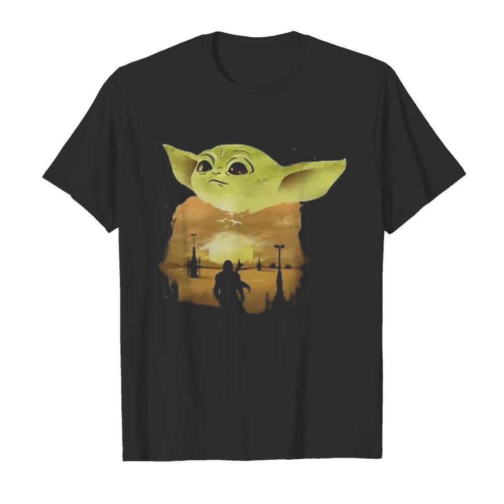 Star wars darth vader and baby yoda shirt