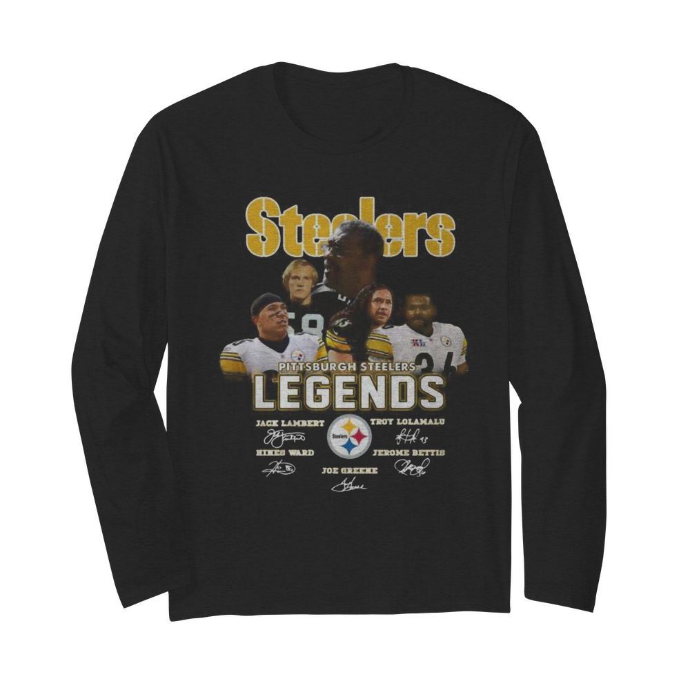 Steelers legends signature  Long Sleeved T-shirt 