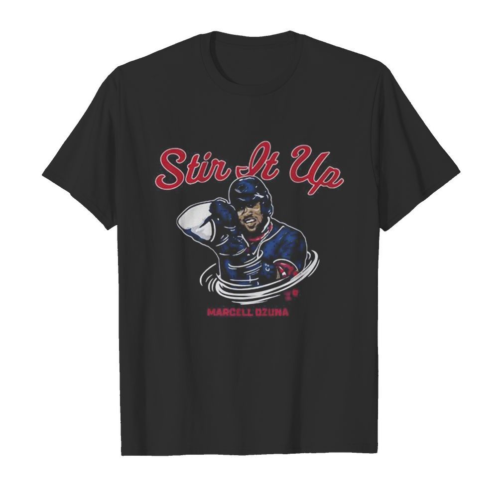 Stir it up marcell ozuna atlanta braves baseball shirt