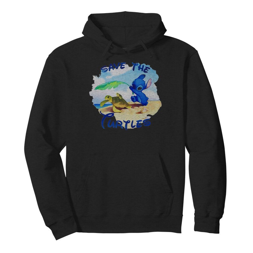 Stitch save the turtles  Unisex Hoodie