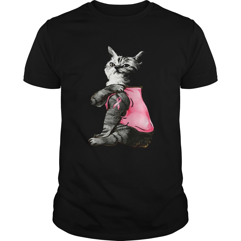 Strong Cat Paws For The Cure Breast Cancer Awareness  Unisex