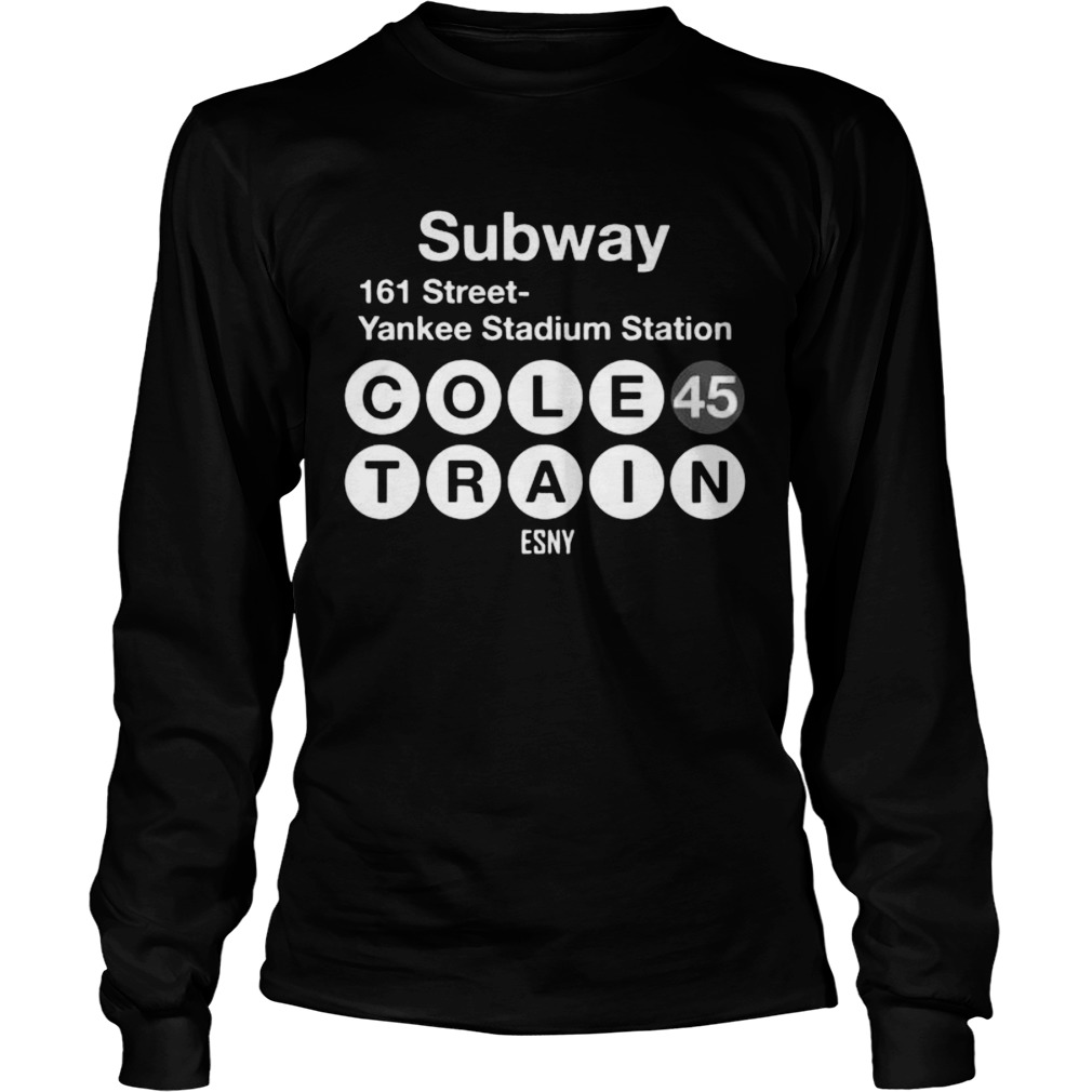 Subway 161 street yankee stadium station cole 45 train etsy  Long Sleeve