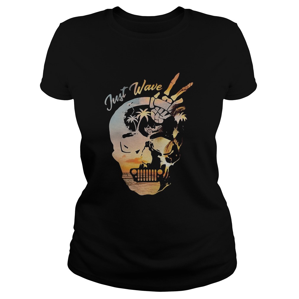 Summer skull just wave jeep  Classic Ladies