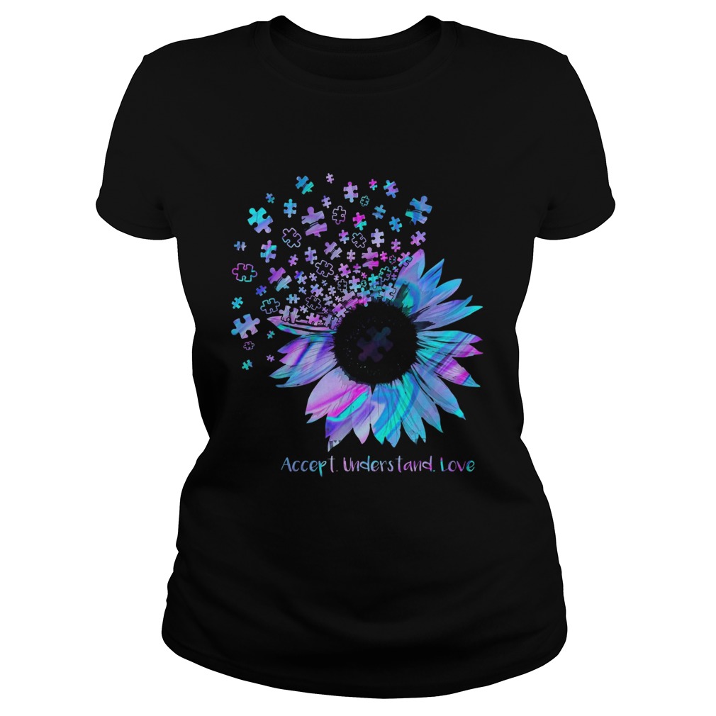 Sunflower Accept Understand Love  Classic Ladies