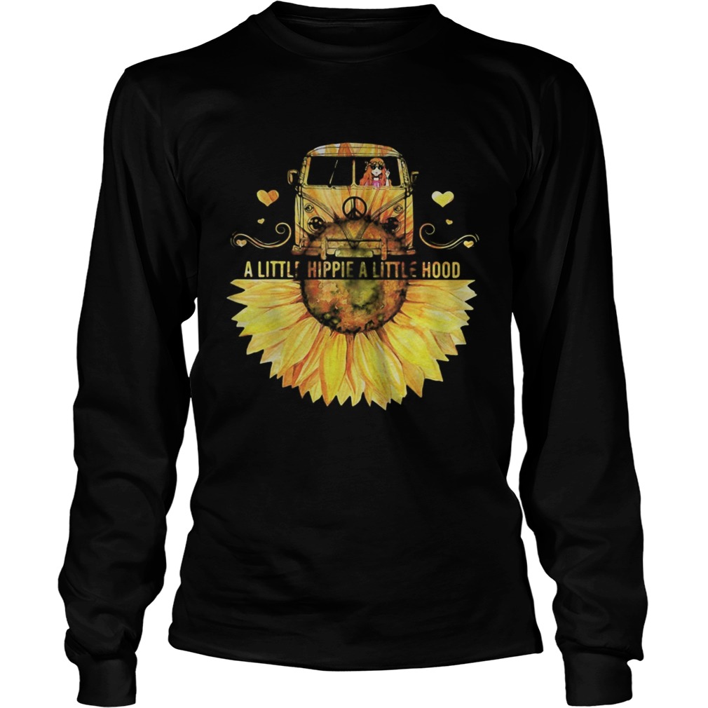 Sunflower Peace Bus A Little Hippie A Little Hood  Long Sleeve