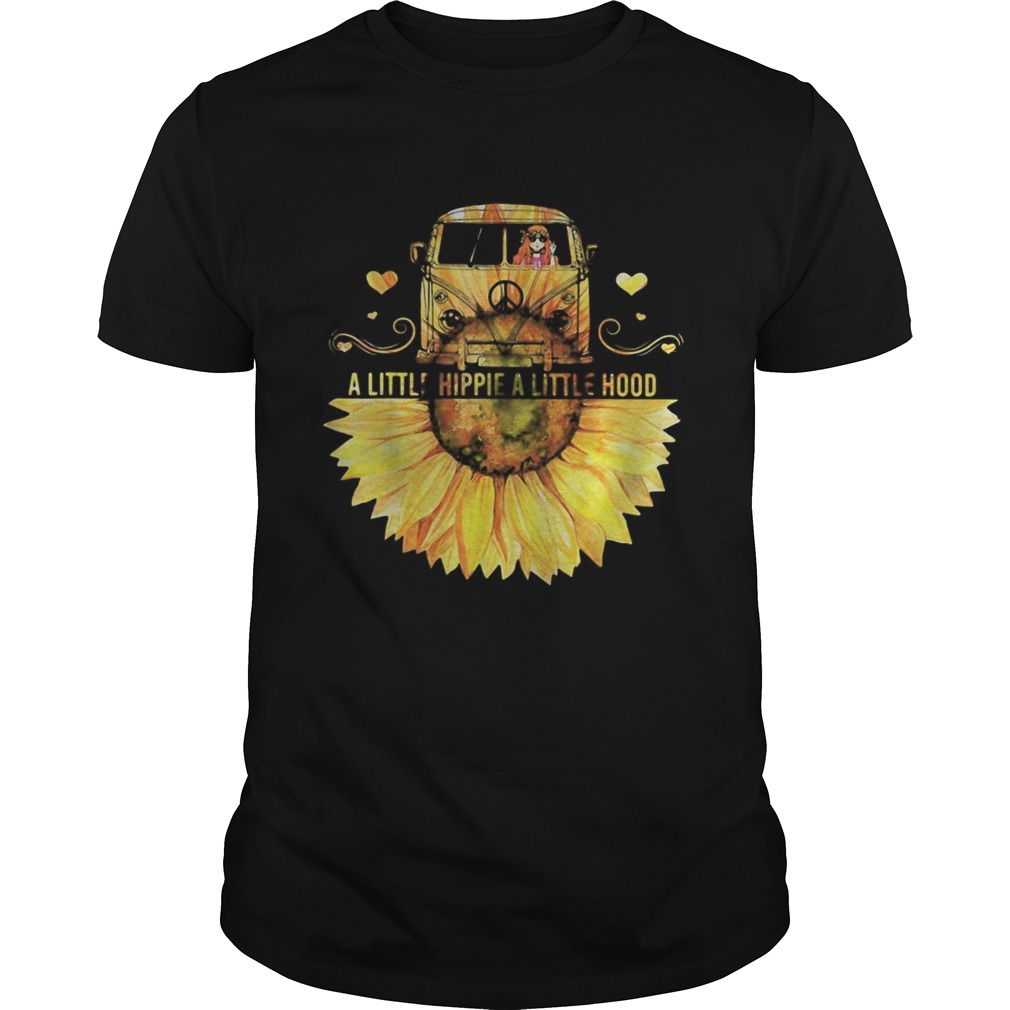 Sunflower Peace Bus A Little Hippie A Little Hood  Unisex