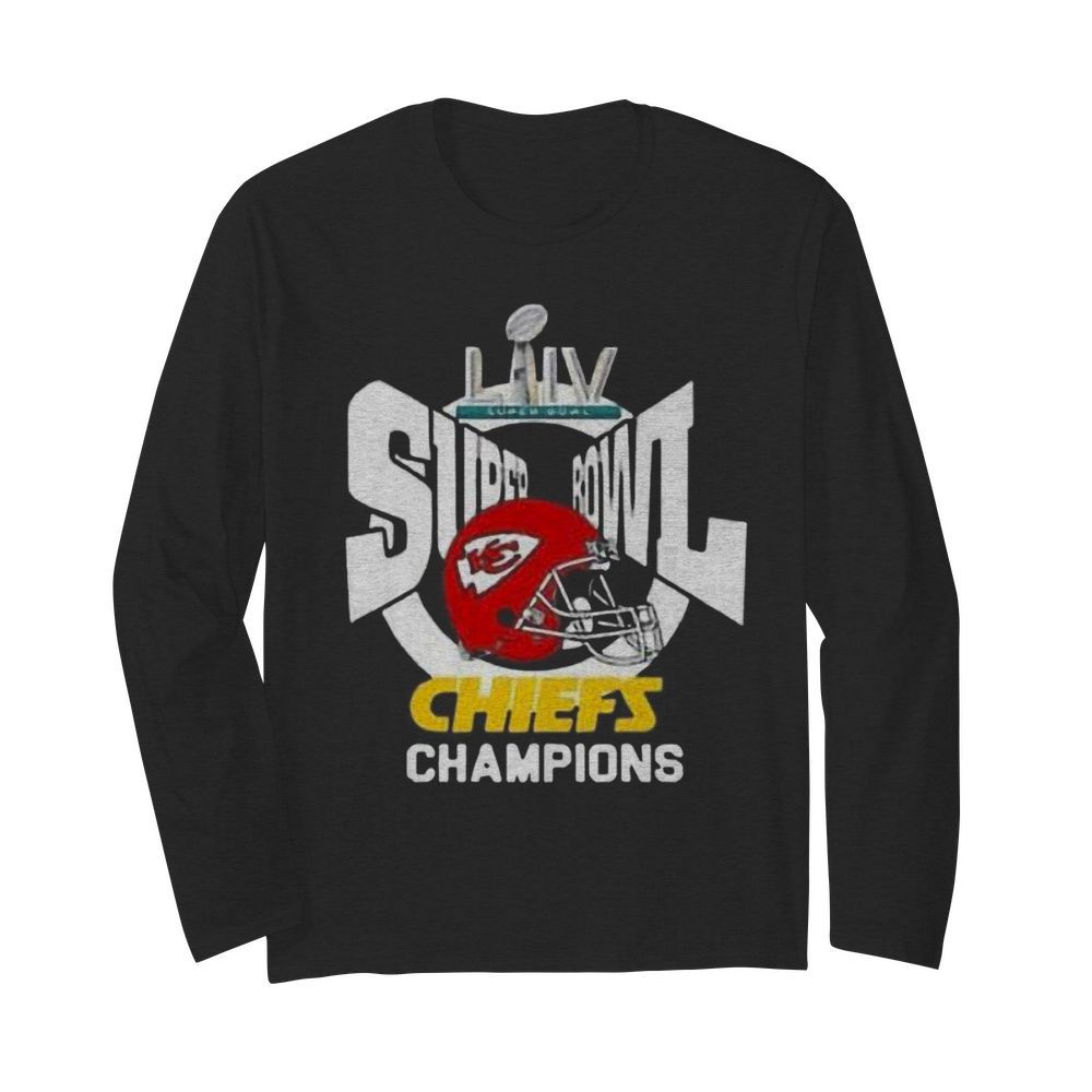 Super bowl liv champions kansas city chiefs football  Long Sleeved T-shirt 