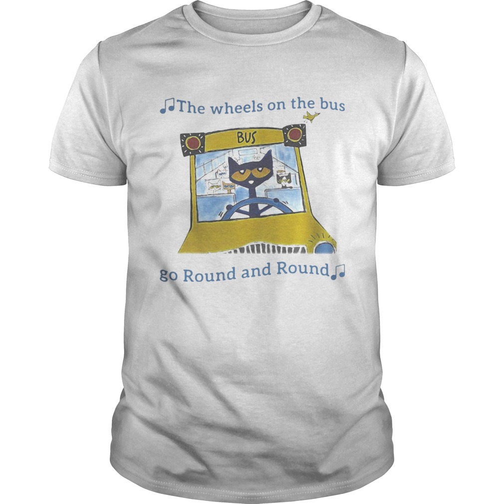 THE WHEELS ON THE BUS GO ROUND AND ROUND CAT SCHOOL BUS  Unisex