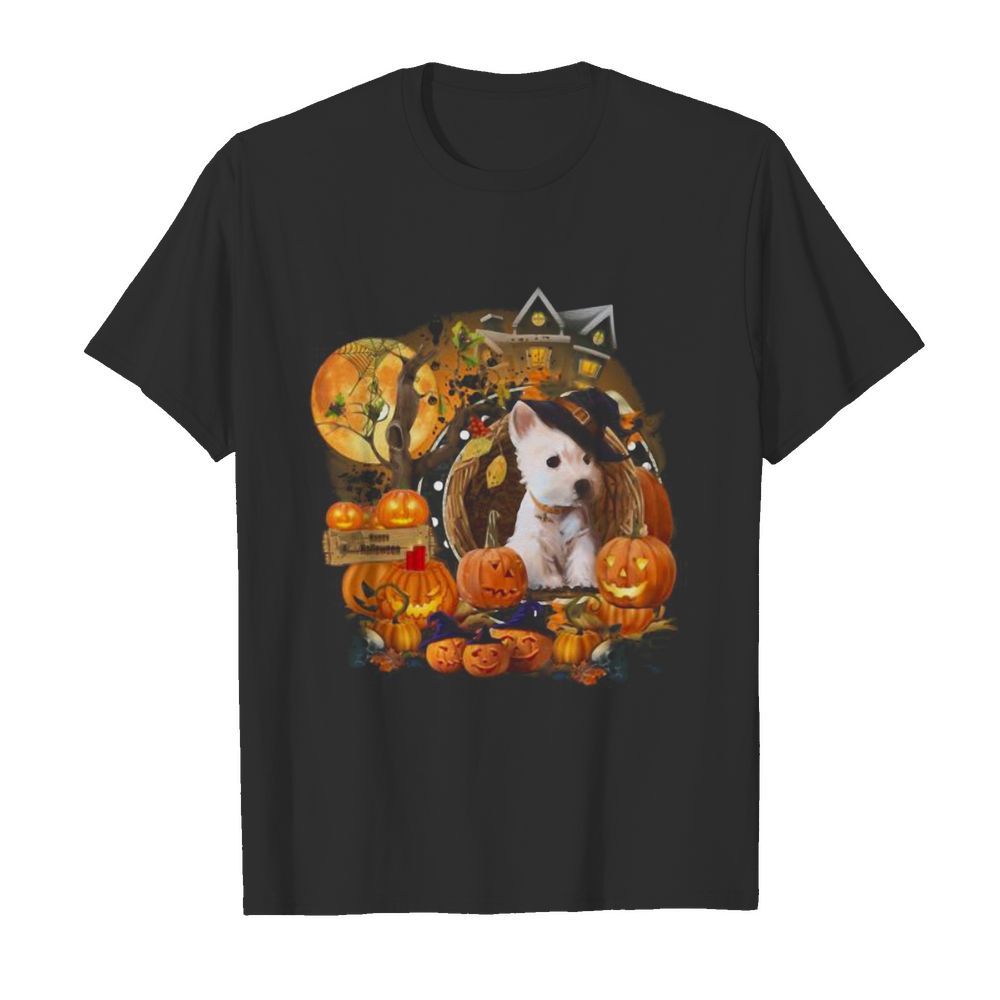 Terrier Puppy Witch Pumpkin Witch Halloween shirt