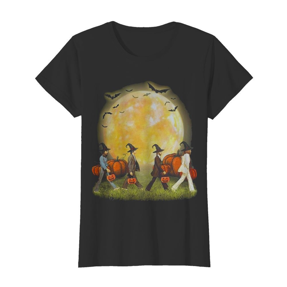 The Beatles Abbey Road Moon Pumpkins Halloween  Classic Women's T-shirt