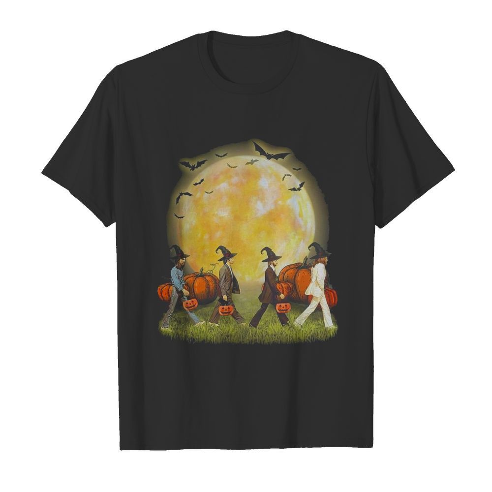 The Beatles Abbey Road Moon Pumpkins Halloween shirt