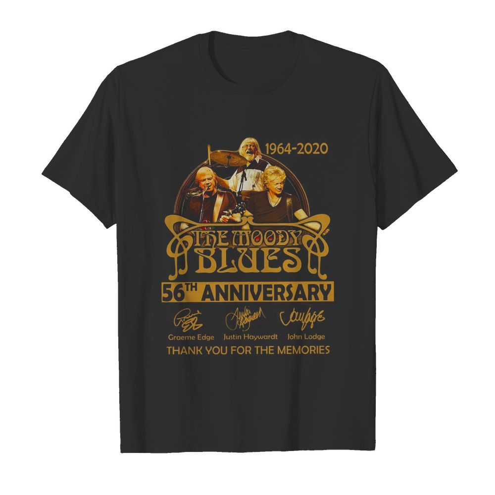 The Moody Blues 56th Anniversary 1964-2020 Thank You For The Memories  Classic Men's T-shirt