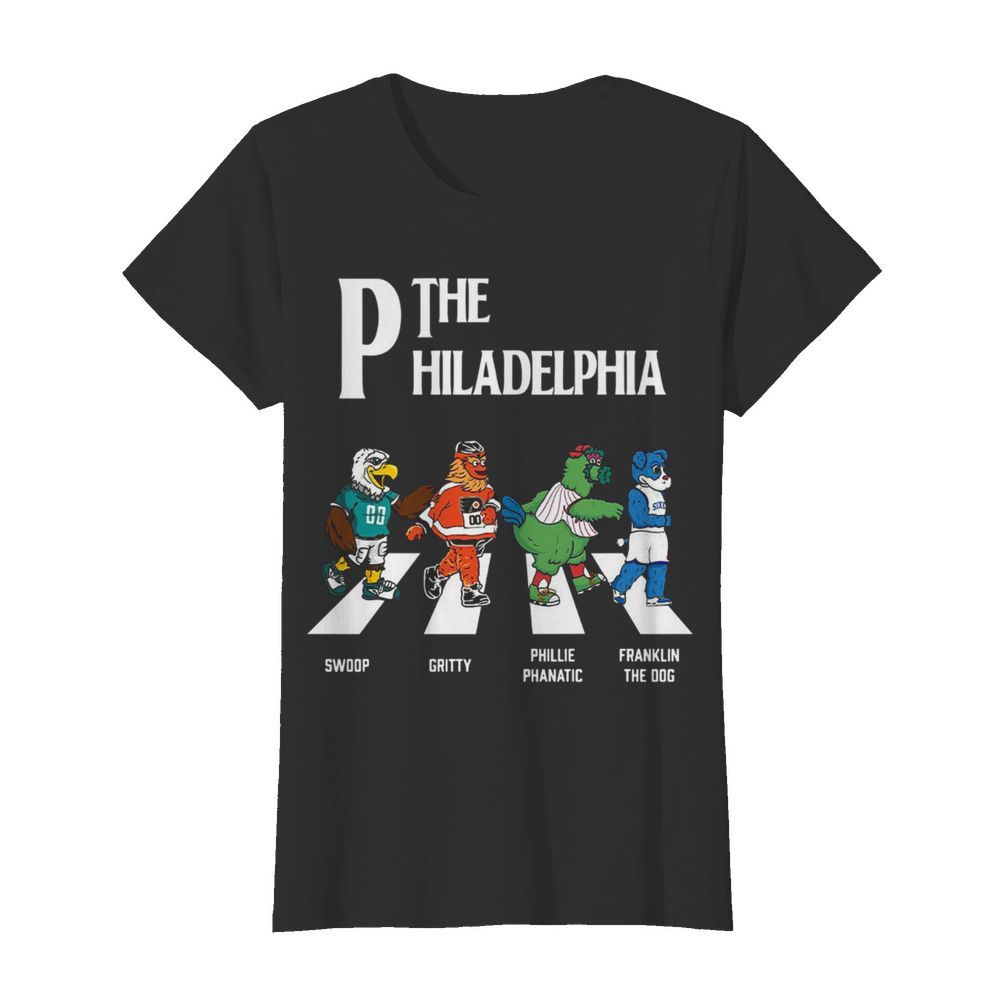 The Philadelphia Walking The Abbey Road Swoop Gritty  Classic Women's T-shirt