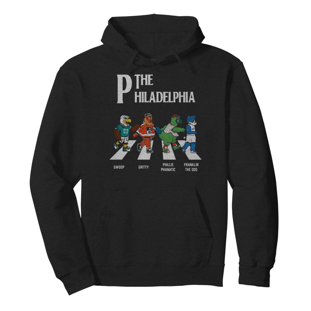 The Philadelphia Walking The Abbey Road Swoop Gritty  Unisex Hoodie