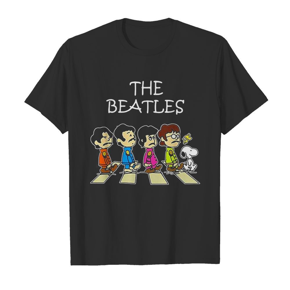 The beatles peanuts abbey road shirt