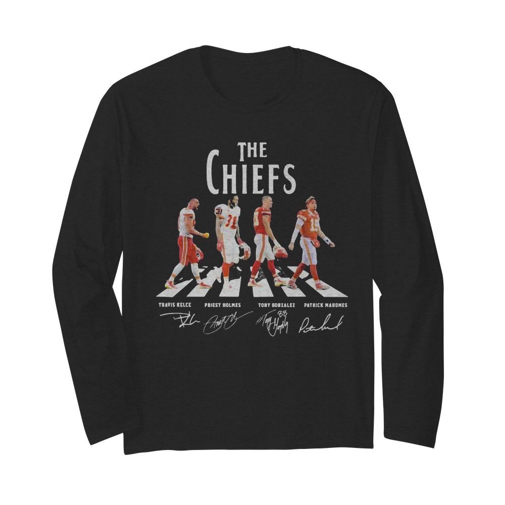 The chiefs abbey road players signatures  Long Sleeved T-shirt 