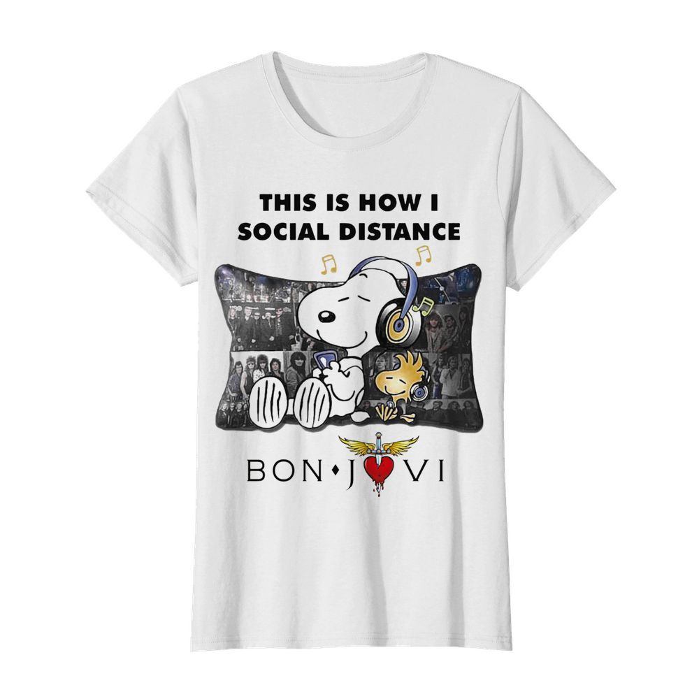 This Is How I Social Distance Bon Jovi  Classic Women's T-shirt