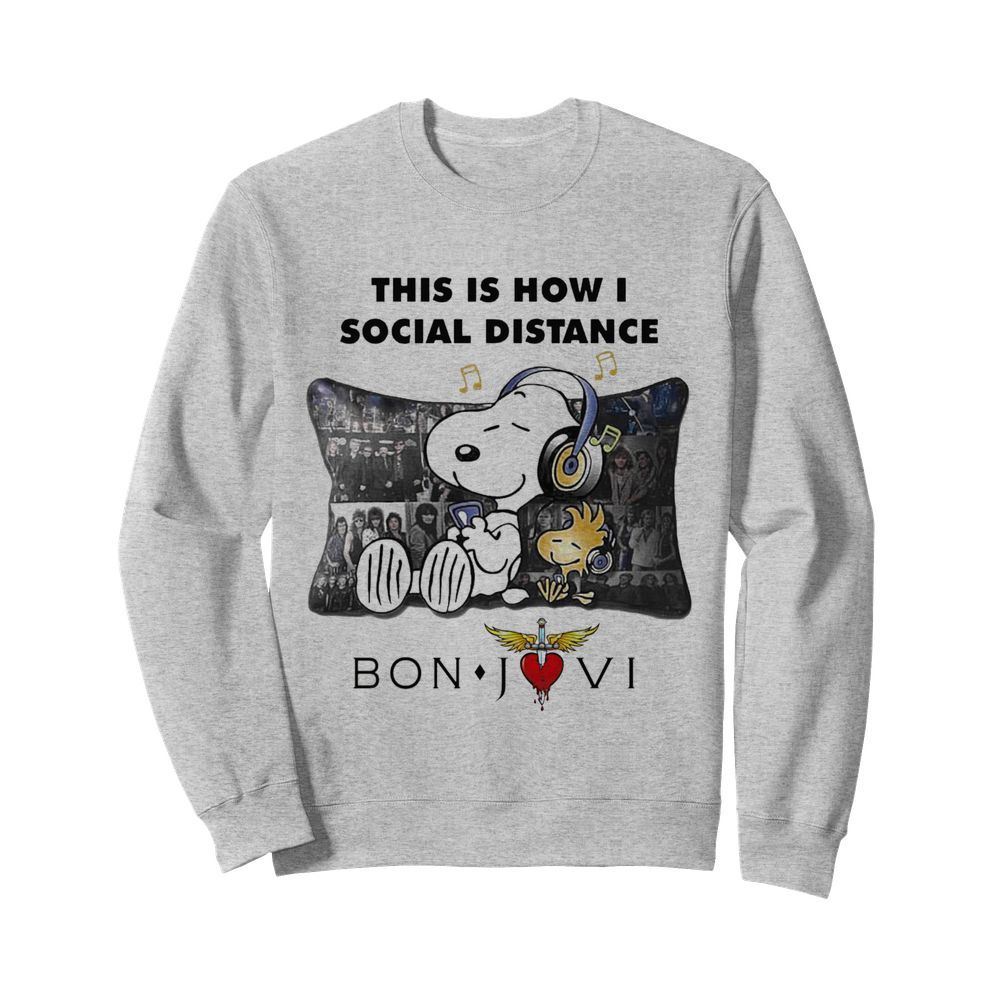 This Is How I Social Distance Bon Jovi  Unisex Sweatshirt