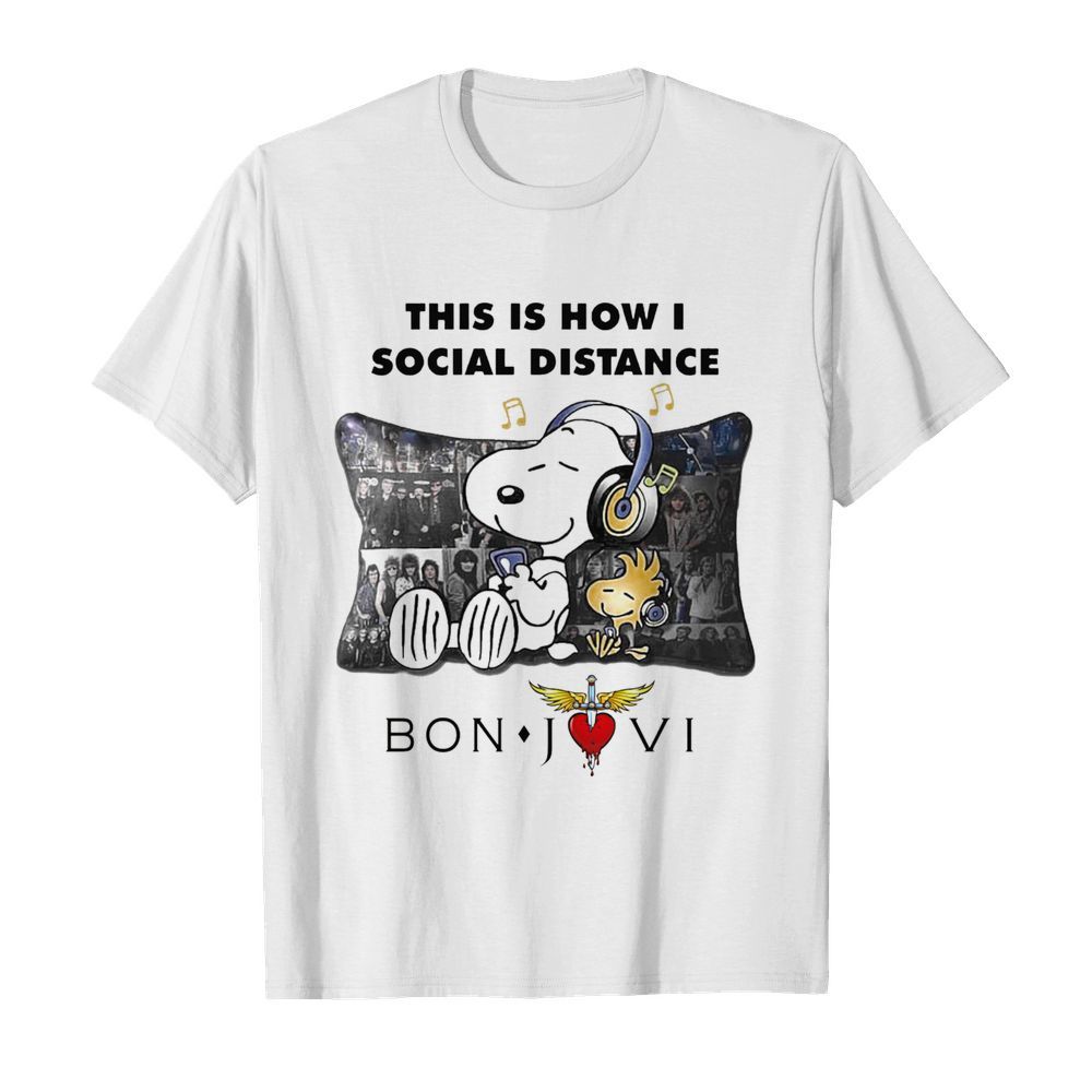 This Is How I Social Distance Bon Jovi  Classic Men's T-shirt