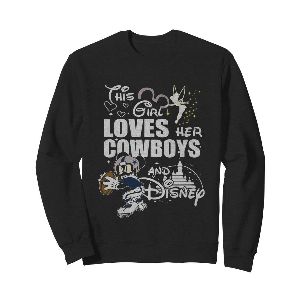 This girl loves her cowboys and disney  Unisex Sweatshirt