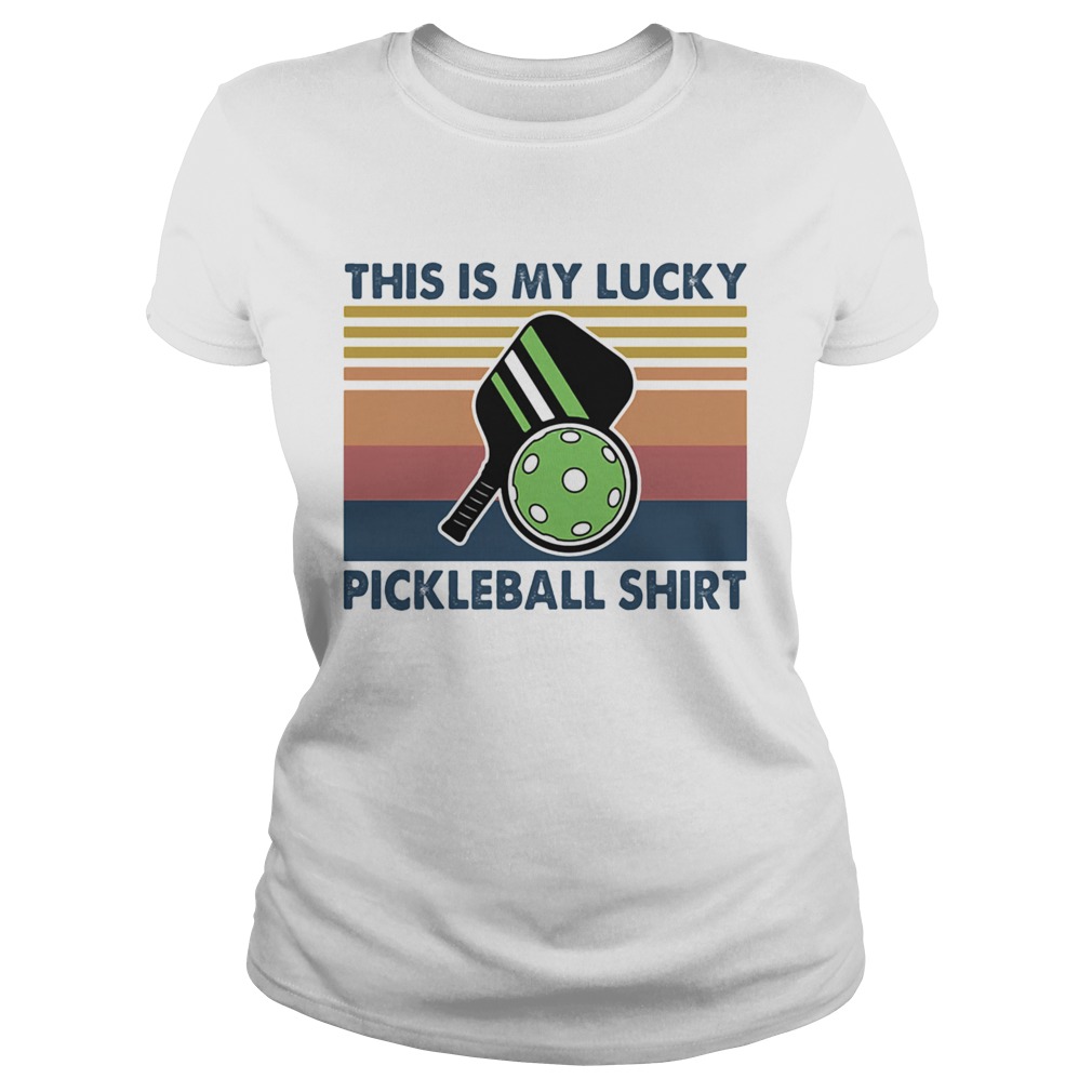 This is my lucky pickleball vintage retro  Classic Ladies