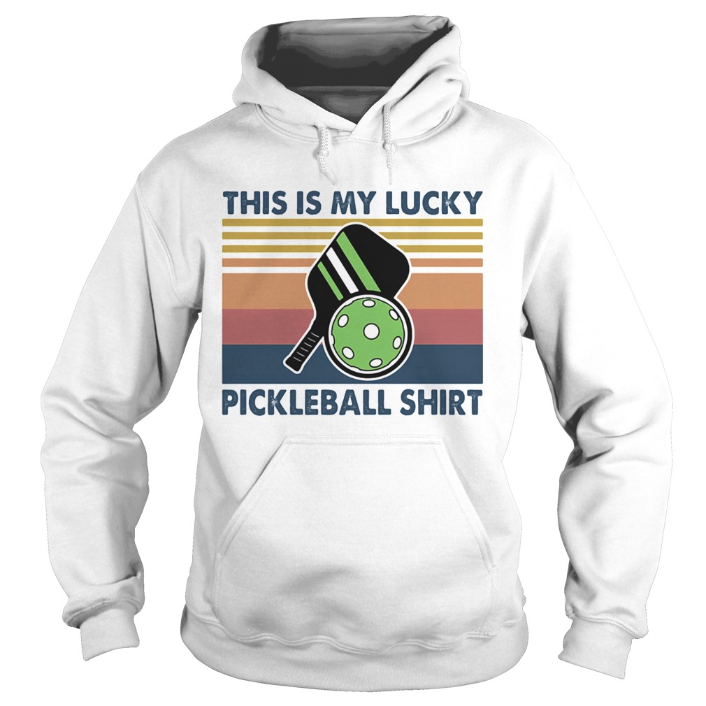 This is my lucky pickleball vintage retro  Hoodie