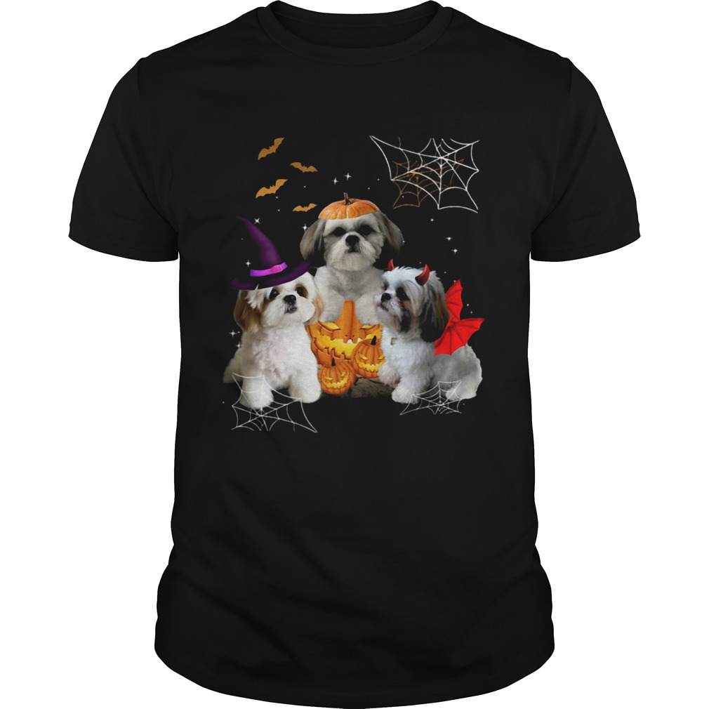 Three ShihTzus Dogs Halloween shirt