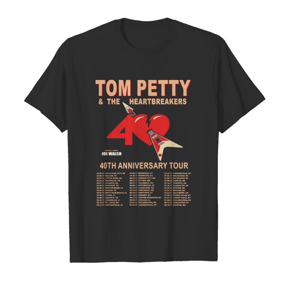 Tom Petty And The Heartbreakers 40th Anniversary Tour shirt