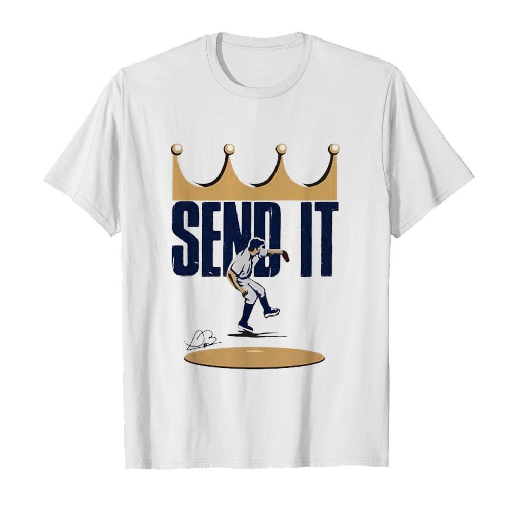 Trevor bauer send it baseball signature shirt