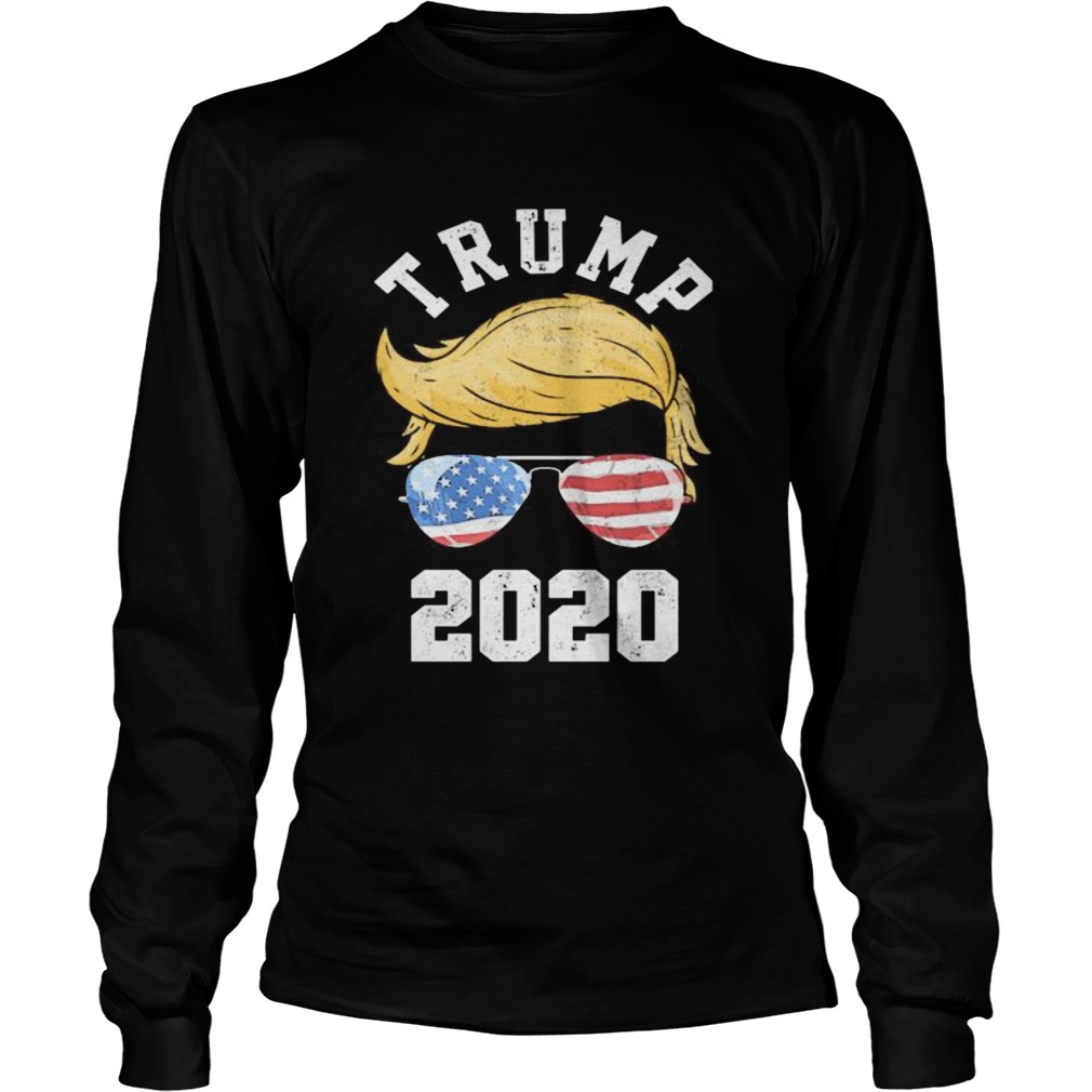 Trump 2020 Glasse American Flag  Long Sleeve