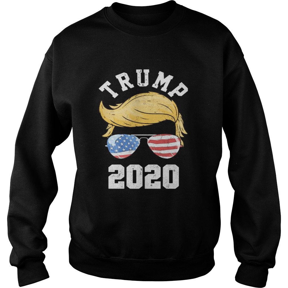 Trump 2020 Glasse American Flag  Sweatshirt