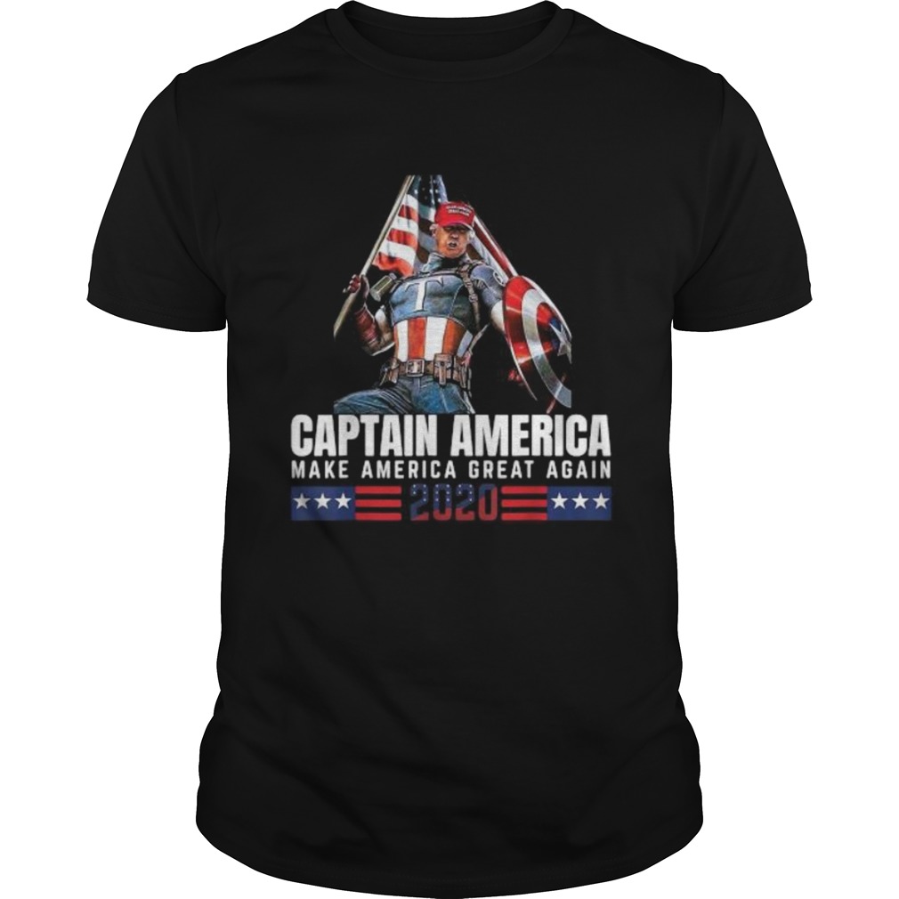 Trump Captain America Make America Great Again 2020 America Flag shirt