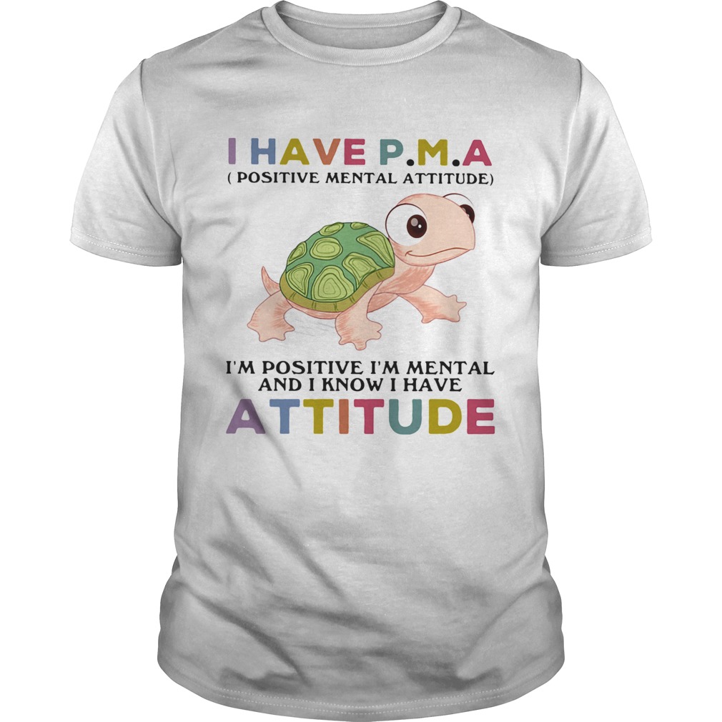 Turtle i have pma positive mental attitude im positive im mentally and i know i have attitude shi